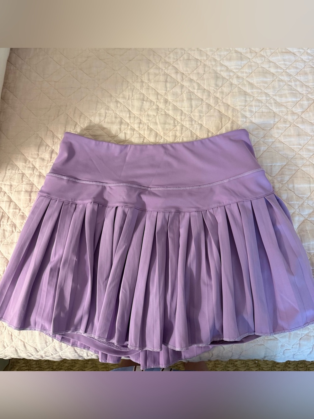 Lilac Pleated Skater Skirt - Goldhinge